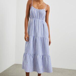 Rails Blakely Stripe Organic Cotton Tiered Midi Sundress